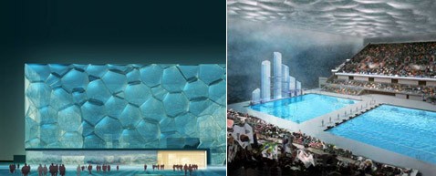 Олимпийцы 2008 года будут плавать в водяном кубе