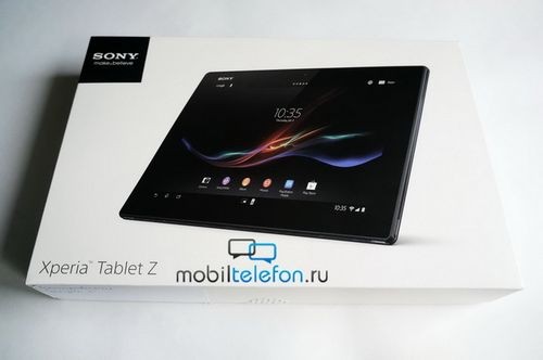 Распаковка водонепроницаемого планшета sony xperia tablet z