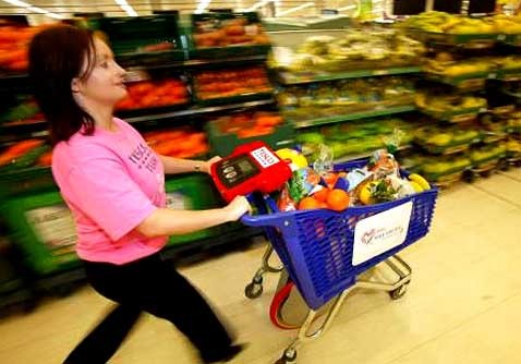 Тележки всупермаркетах сжигают калории покупателей